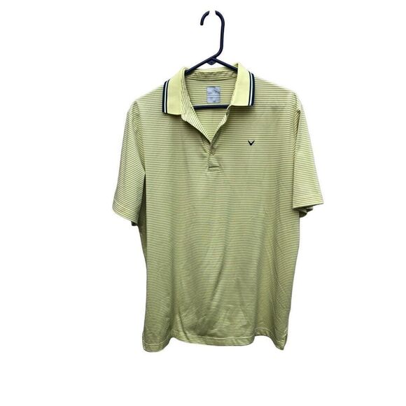 Callaway Golf Medium (M) Opti-Dri Yellow and Navy Striped - Picture 1 of 4